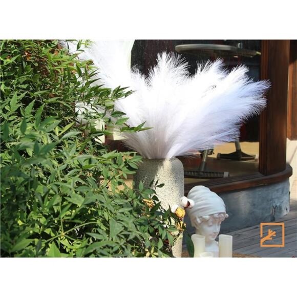 7-Pcs 38"/3.1FT Faux Pampas Grass Large Tall Fluffy Artificial Fake Flower Boho - Picture 2 of 8